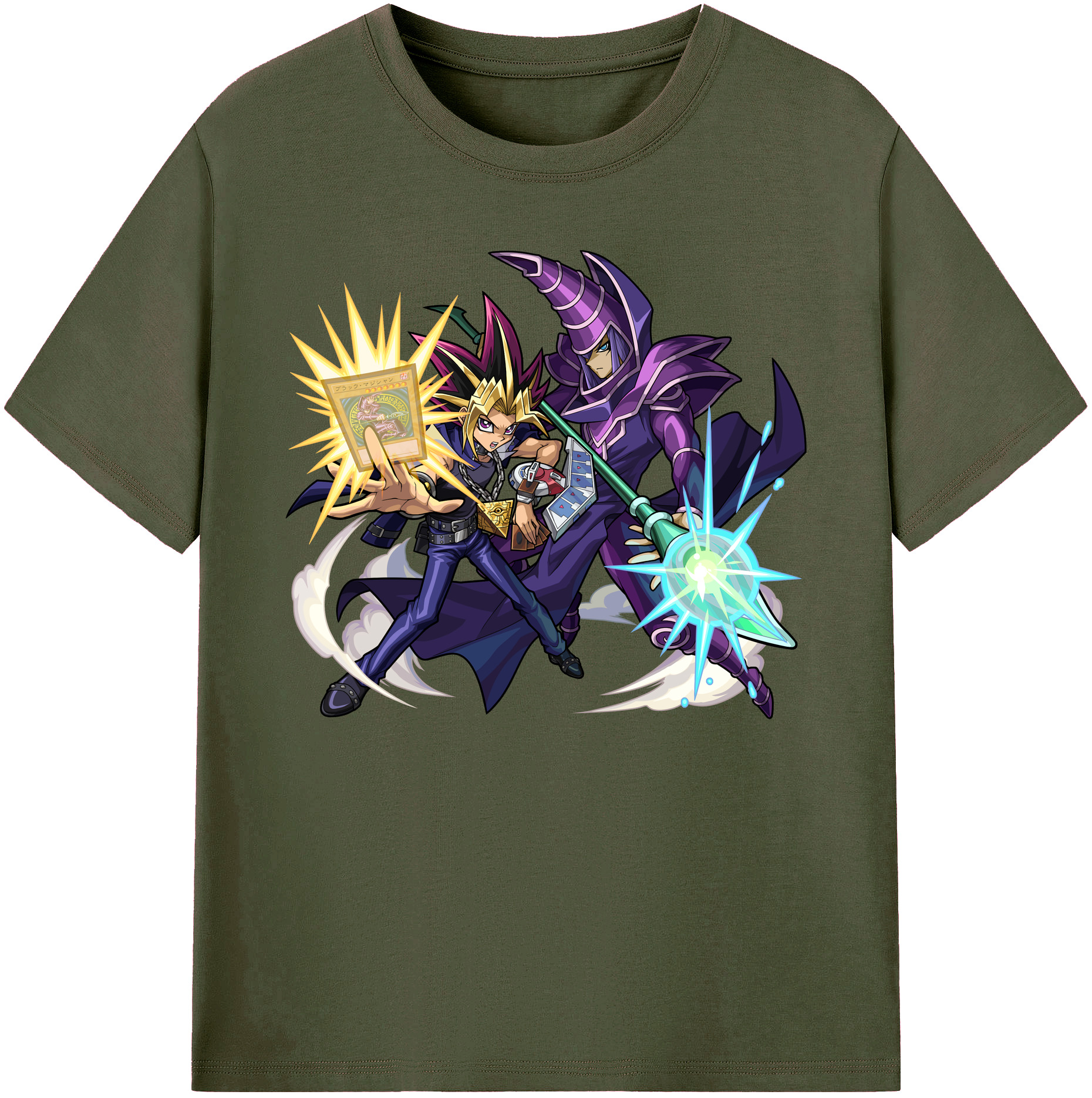 （画像用） 遊☆戯☆王 Yu-Gi-Oh! 綿100％ メンズ半袖Tシャツ｜肌触りやわらか＆通気性